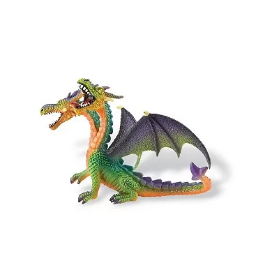 BULLYLAND  - Dragon &agrave; deux t&ecirc;tes - Vert 