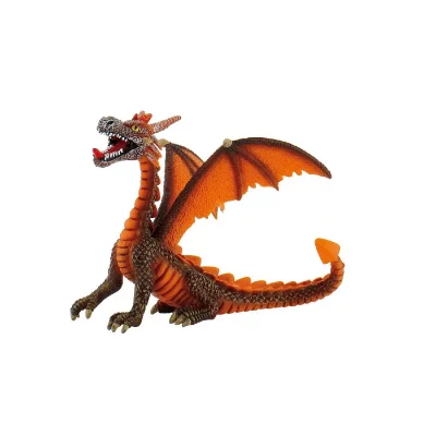 BULLYLAND  Fantasy Figurine Dragon assis (orange) 11 cm