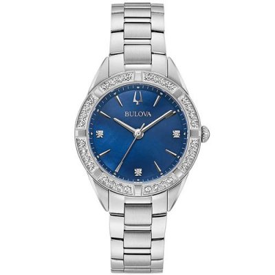 BULOVA  Femmes Analogique Quartz Montre avec Bracelet en Acier Inoxydable 96R243