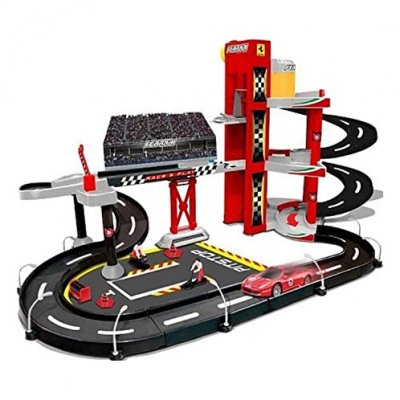 BBURAGO Burago Garage Ferrari 3 Niveaux Race &Eacute;chelle 1/43-