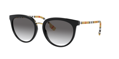 BURBERRY  Lunettes de soleil '0BE4316' noir / marron