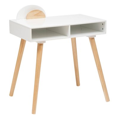 ATMOSPHERA Bureau en Bois L87cm Blanc -  cr&eacute;ateur d'int&eacute;rieur