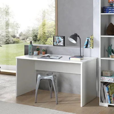 VIPACK Bureau enfant contemporain kentucky / coloris : blanc / dimensions : 90x200 cm LDBU1414