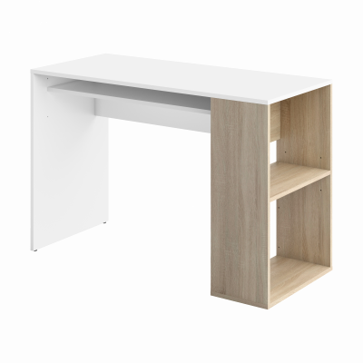 Bureau yale blanc et ch&ecirc;ne naturel 113,9 x 75,5