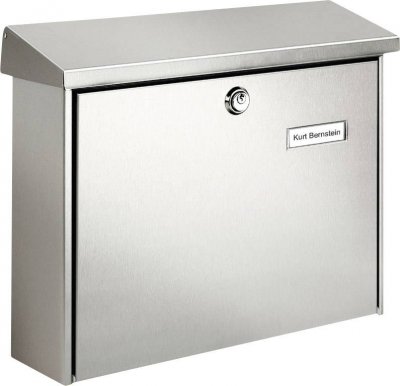 BURG WACHTER BURG-W&Auml;CHTER Bo&icirc;te aux lettres Amrum 3867 Ni Acier inoxydable Argent&eacute;