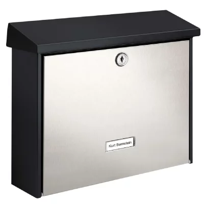 GENERIQUE BURG-W&Auml;CHTER Bo&icirc;te aux lettres London 6867B+S Acier inoxydable Argent&eacute;