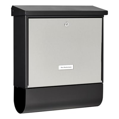 GENERIQUE BURG-W&Auml;CHTER Bo&icirc;te aux lettres London-Set 68670 B+S Inox Argent&eacute;