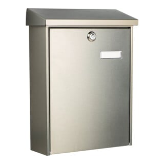 GENERIQUE BURG-W&Auml;CHTER Bo&icirc;te aux lettres Oslo 3767 Ni Acier inoxydable Argent&eacute;
