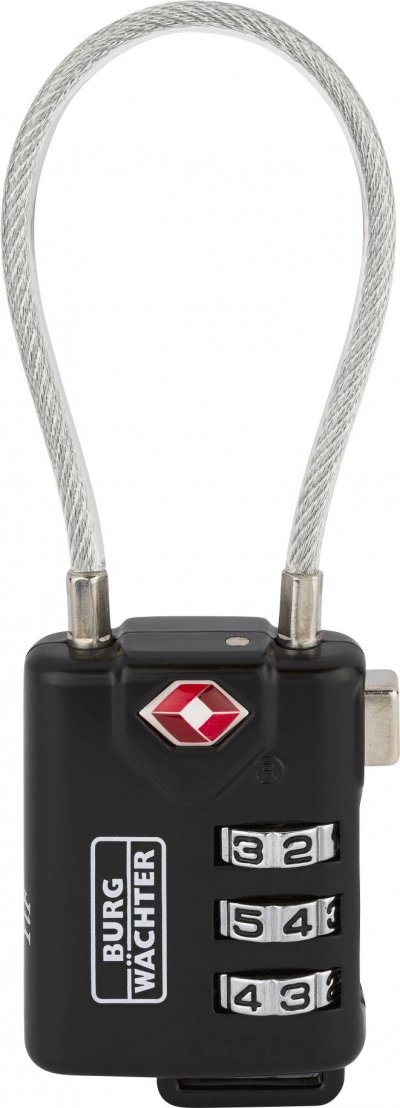 BURG WACHTER BURG-W&Auml;CHTER Cadenas de s&eacute;curit&eacute; Tsa 74 30 SB - Anse fl&eacute;xible