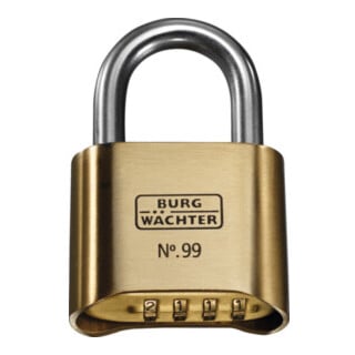 BURG WACHTER Burg-wachter cadenas no. 99 ni 50 sb - anse en acier inoxydable