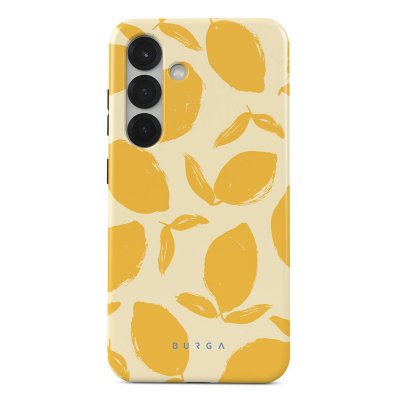 BURGA  Coque arri&egrave;re Tough pour Samsung Galaxy S25 - Lemon Tart - Neuf