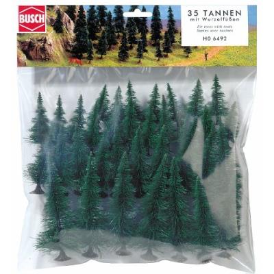 BUSCH  Bag with fir roots-H0 - Trains miniatures : d&eacute;cors