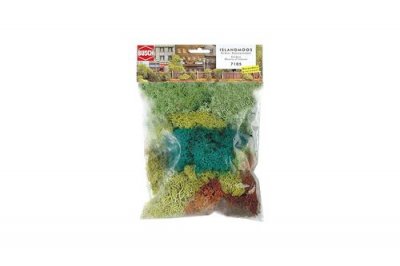 BUSCH  Large assortment of mosses-H0 - Trains miniatures : d&eacute;cors