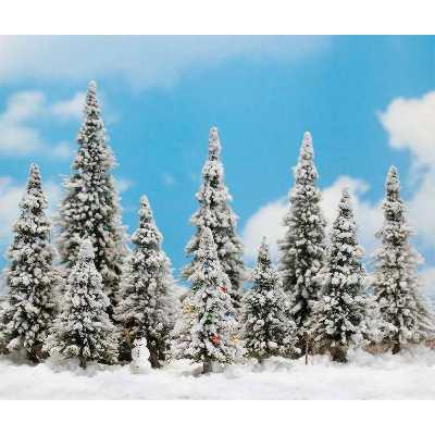 BUSCH  Trim trees winter-H0 - Trains miniatures : d&eacute;cors