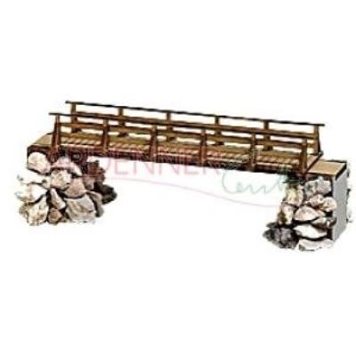 GENERIQUE Busch Wooden footbridge-H0 - Trains miniatures : d&eacute;cors