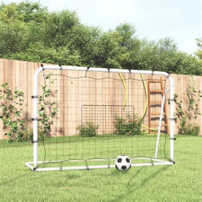 VIDAXL But de football et filet 184x61x123 cm acier et polyester