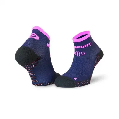 BV Sport Socquettes SCR One Evo Bleues ET Roses Chaussettes Running