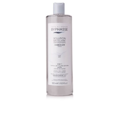 BYPHASSE  Solution Micellaire D&eacute;maquillante au Charbon Actif 500 ml