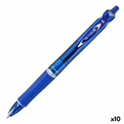 PILOT C/10 Boligrafo Acroball White Azul 1,0Mm T. Aceite Begreen - [Livre en VO]