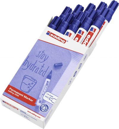 EDDING C/10 Rotulador  3000 Azul Marcador Permanente - [Livre en VO]