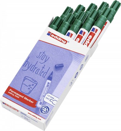 EDDING C/10 Rotulador  3000 Verde Marcador Permanente - [Livre en VO]