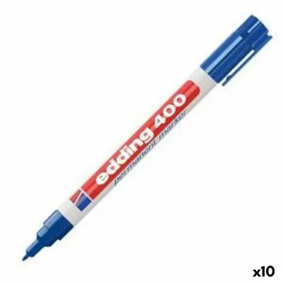 EDDING C/10 Rotulador  400 Azul Permanente - [Livre en VO]