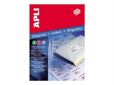 APLI C/100 Hojas Etiquetas Ft/Im 70X35  Cantos Rectos - [Livre en VO]