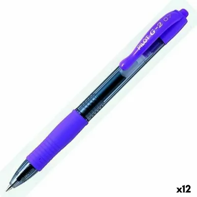 PILOT C/12 Boligrafo  G-2 Violeta Pastel Punta 0,7Mm - [Livre en VO]