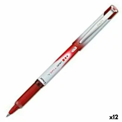 PILOT C/12 Boligrafo  V-Ball Grip Rojo Punta 0,5Mm - [Livre en VO]
