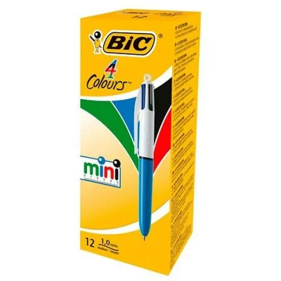 BIC C/12 Boligrafos 4 Colores Mini Punta 1Mm - [Livre en VO]
