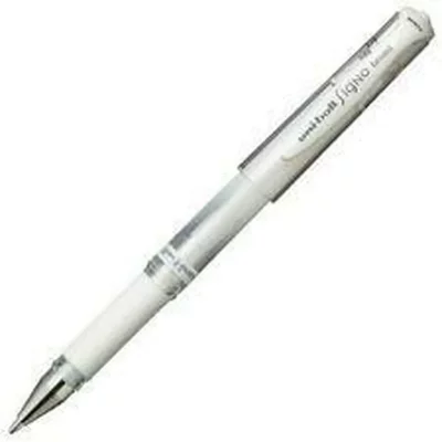 UNI-BALL C/12 Boligrafos  Signo Broad Blanco 1Mm - [Livre en VO]