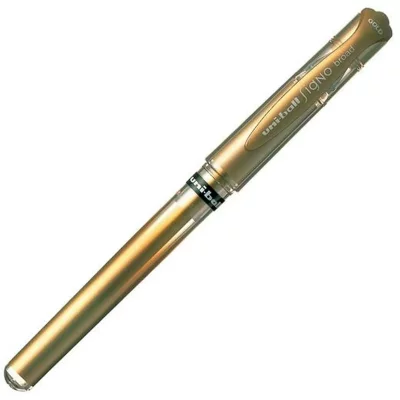 UNI-BALL C/12 Boligrafos  Signo Broad Oro 1Mm - [Livre en VO] 