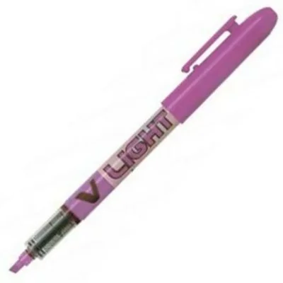 PILOT C/12 Marcador V-Light Violeta  Punta Biselada - [Livre en VO]