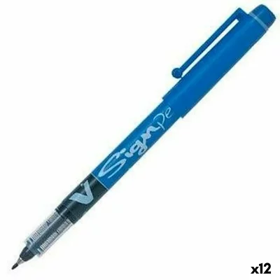 PILOT C/12 Rotulador Vsignpen Azul Punta 2,0Mm Tinta Liquida - [Livre en VO]