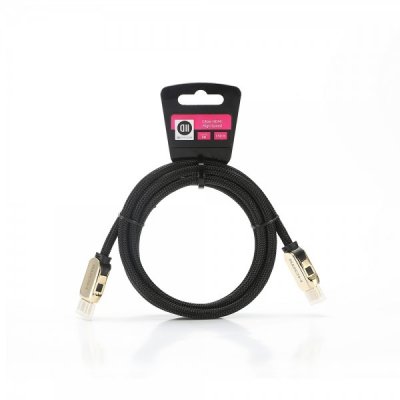 D2 DIFFUSION C ble High Speed HDMI 1m50 tress&eacute; connecteurs Or Accroche Cavalier