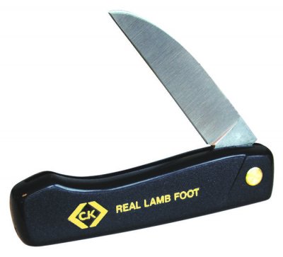 C.K  Couteau de poche, lame pied de mouton, (L)95 mm 0,000000 Noir