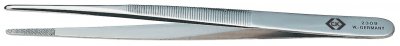 C.K . T2309 Pince brucelle de pr&eacute;cision &eacute;mouss&eacute;e 140 mm
