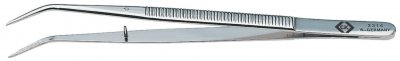 C.K  T2314 Pince brucelle de pr&eacute;cision pointue, courb&eacute;e, fine 150 mm