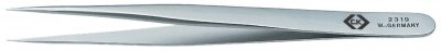 C.K . T2319 Pince brucelle de pr&eacute;cision pointue, fine 120 mm