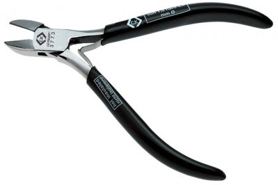 C.K  T3773F Pince Coupante Diagonale T&ecirc;te Ovale Avec Micro-Chanfrein 115 Mm