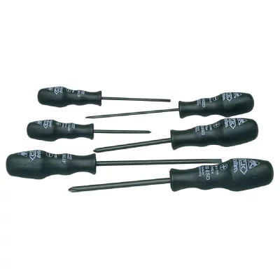 C.K  T4741SESD Jeu de 6 tournevis fente/PH ESD