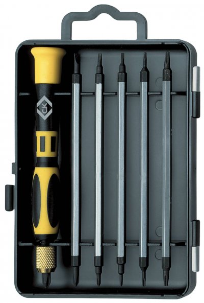 C.K  T4896 Jeu De Tournevis Fente/Ph/Torx 7 Pi&egrave;ces