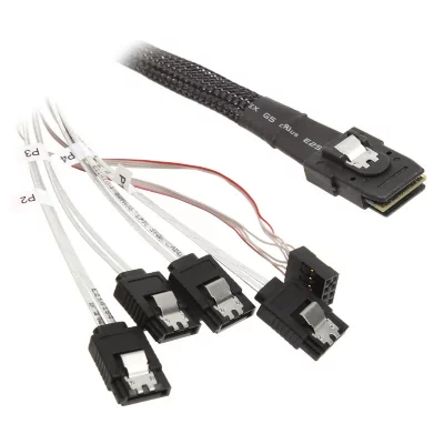 SILVERSTONE C&atilde;&cent;ble  cps03 mini-sas 36 broches vers sata 7 broches x4