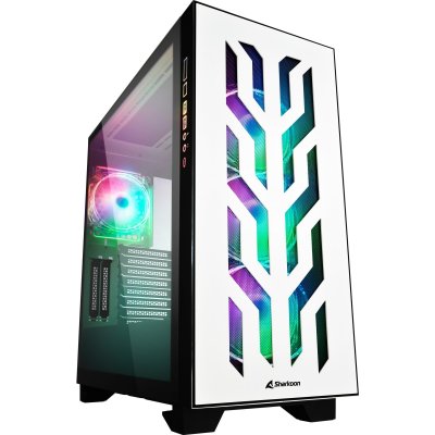 SHARKOON Ca300t micro atx usb acier plastique verre tremp&eacute; noir