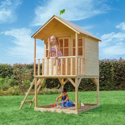TP TOYS Cabane enfant sur pilotis avec v&eacute;randa - bois FSC&reg; - COLLINE