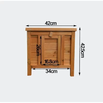 HELLOSHOP26 Cabane Lapin Bois 420 x 515 x 430 mm
