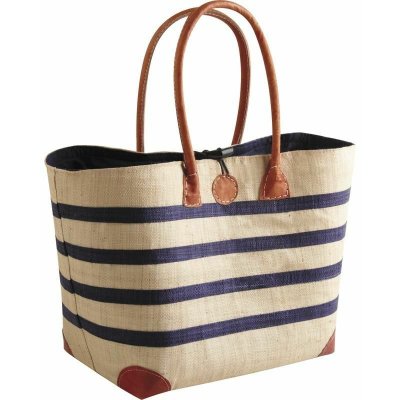 AUBRY GASPARD Cabas rabane  - 2 anses - Coins en cuir