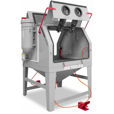 MW TOOLS Cabine de sablage professionnelle 1200 L double avec aspiration MW-Tools CAT1200