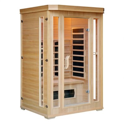 CONCEPT USINE CABINE SAUNA INFRA ROUGE 2 PLACES LUXE
