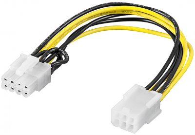 WENTRONIC ELECTRONIC COMPONENTS HANDELS C&acirc;ble adaptateur alimentation PC PCIE 20cm cd93635